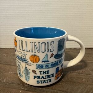 Starbucks Illinois Mug with Blue Interior